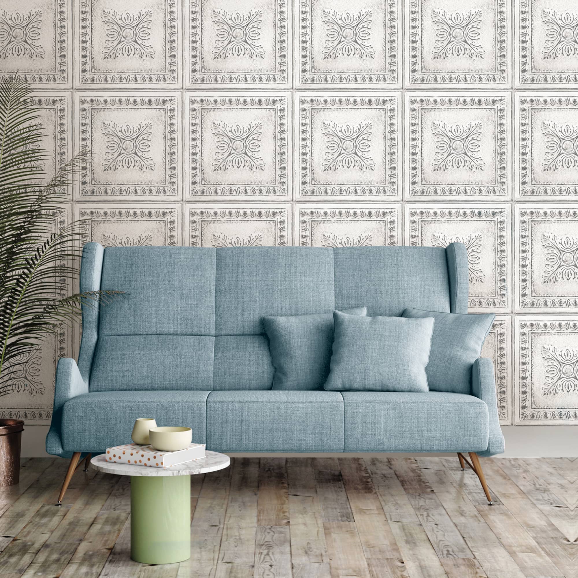 NuWallpaper Reclaimed Tin Peel & Stick Wallpaper